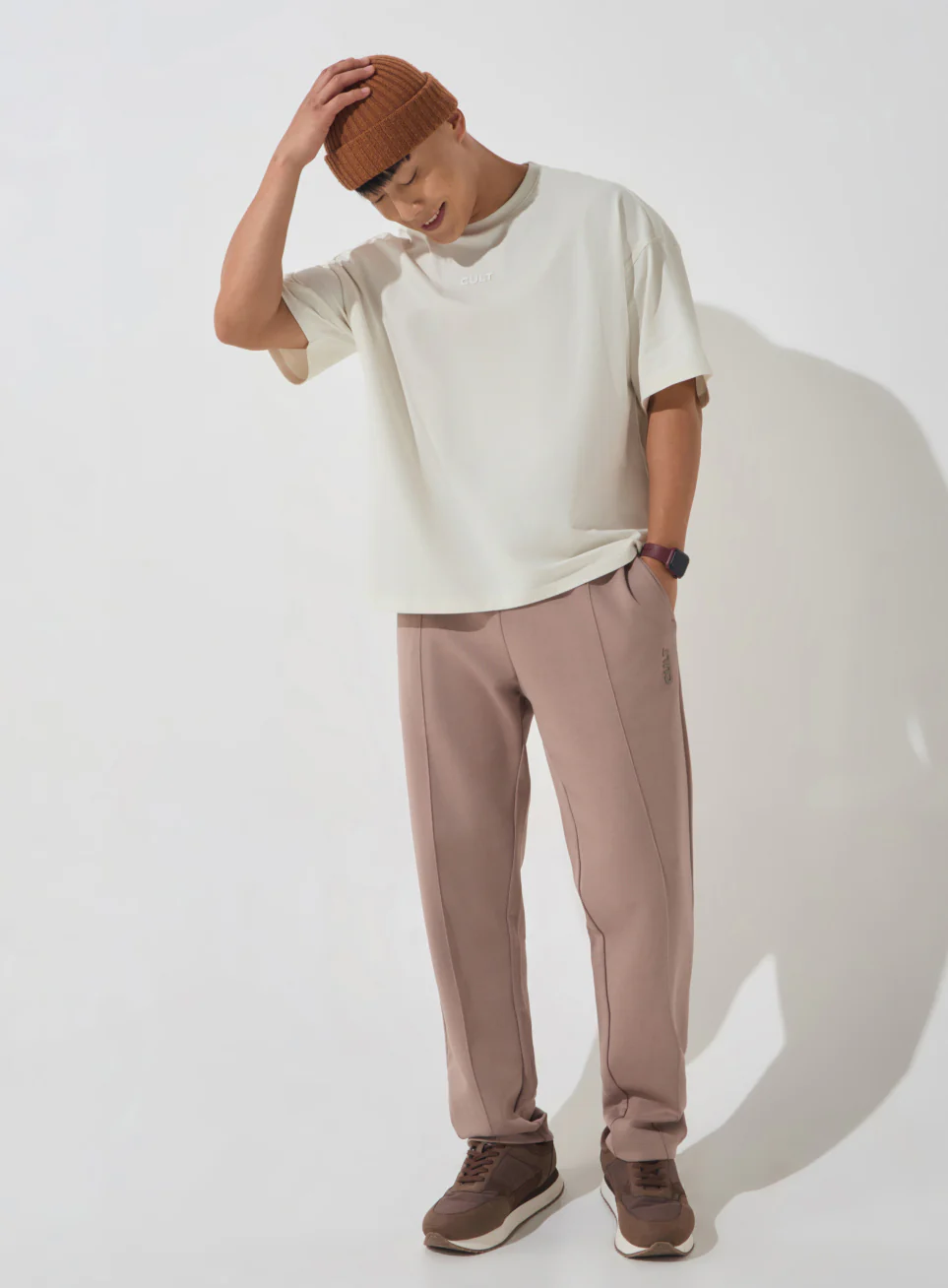 Men's Off-White Soft Form Oversized T-shirt - Image 3