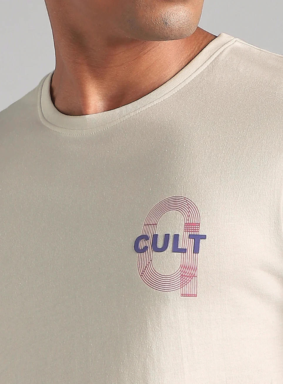 Men's Off White Sporty Racertrack T-Shirt - Image 7