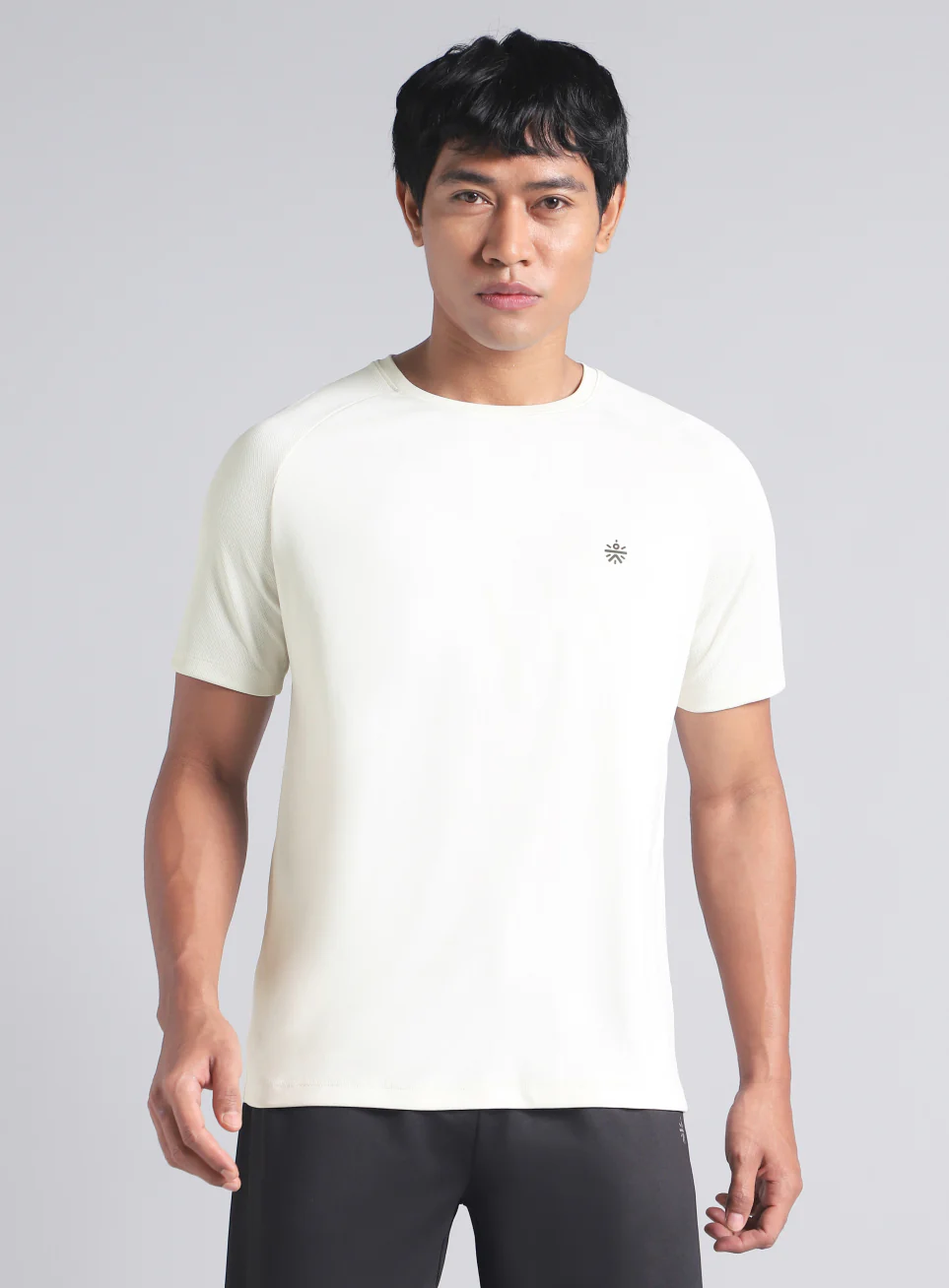 Men's Off White Training Essential Recycled Poly T-shirt - Image 4