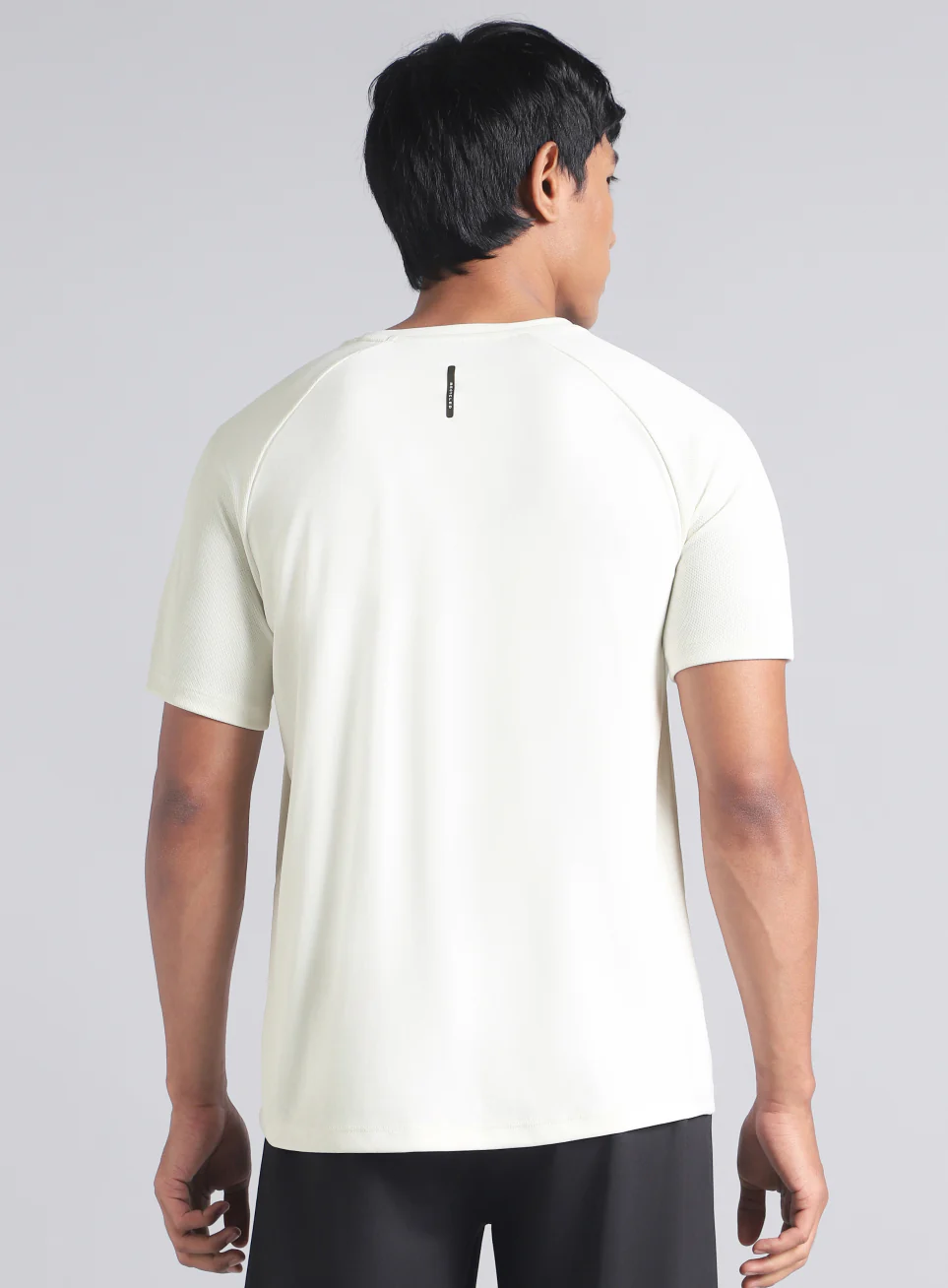 Men's Off White Training Essential Recycled Poly T-shirt - Image 6