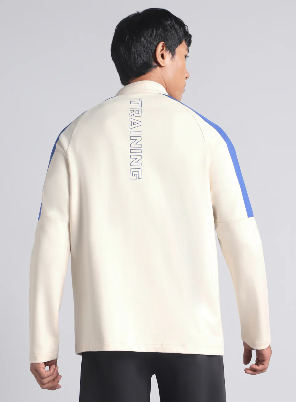Men's Off White Workout Essential Mid Layer Jacket - Image 6