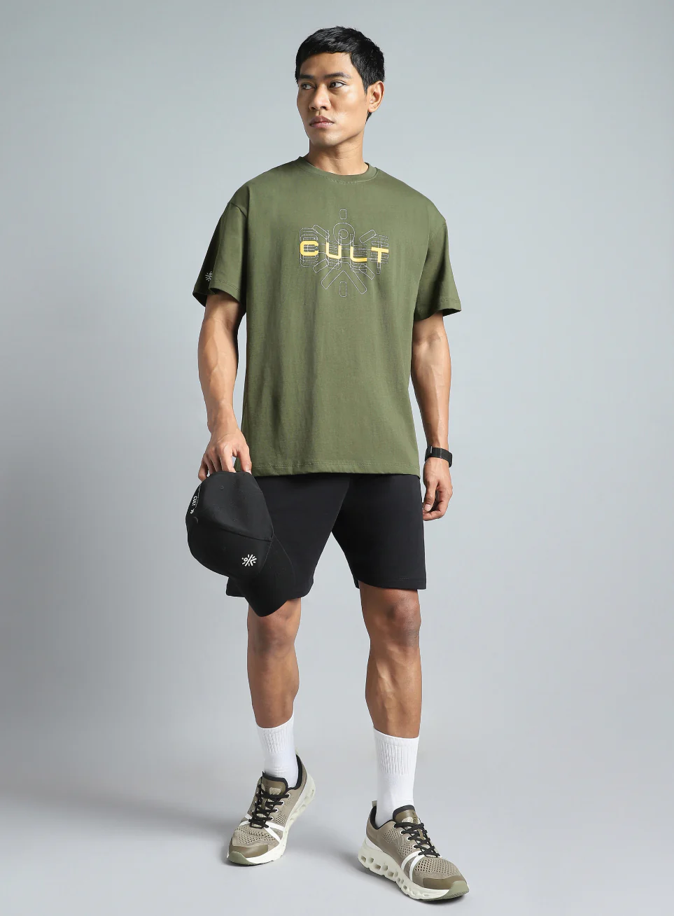 Men's Olive Cult Brand Carrier Graphic T-shirt - Image 2