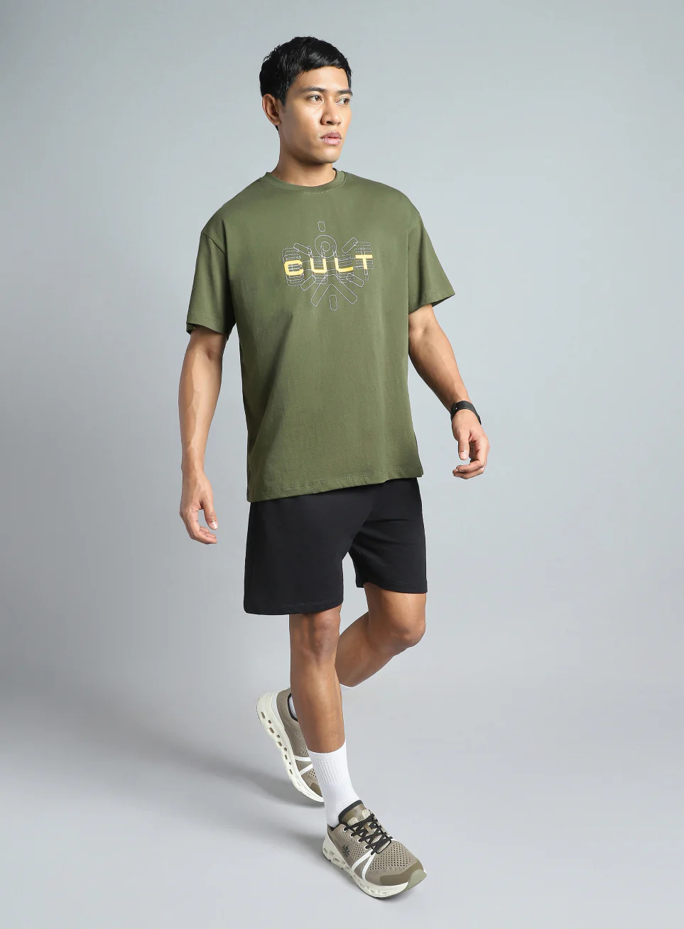 Men's Olive Cult Brand Carrier Graphic T-shirt - Image 3