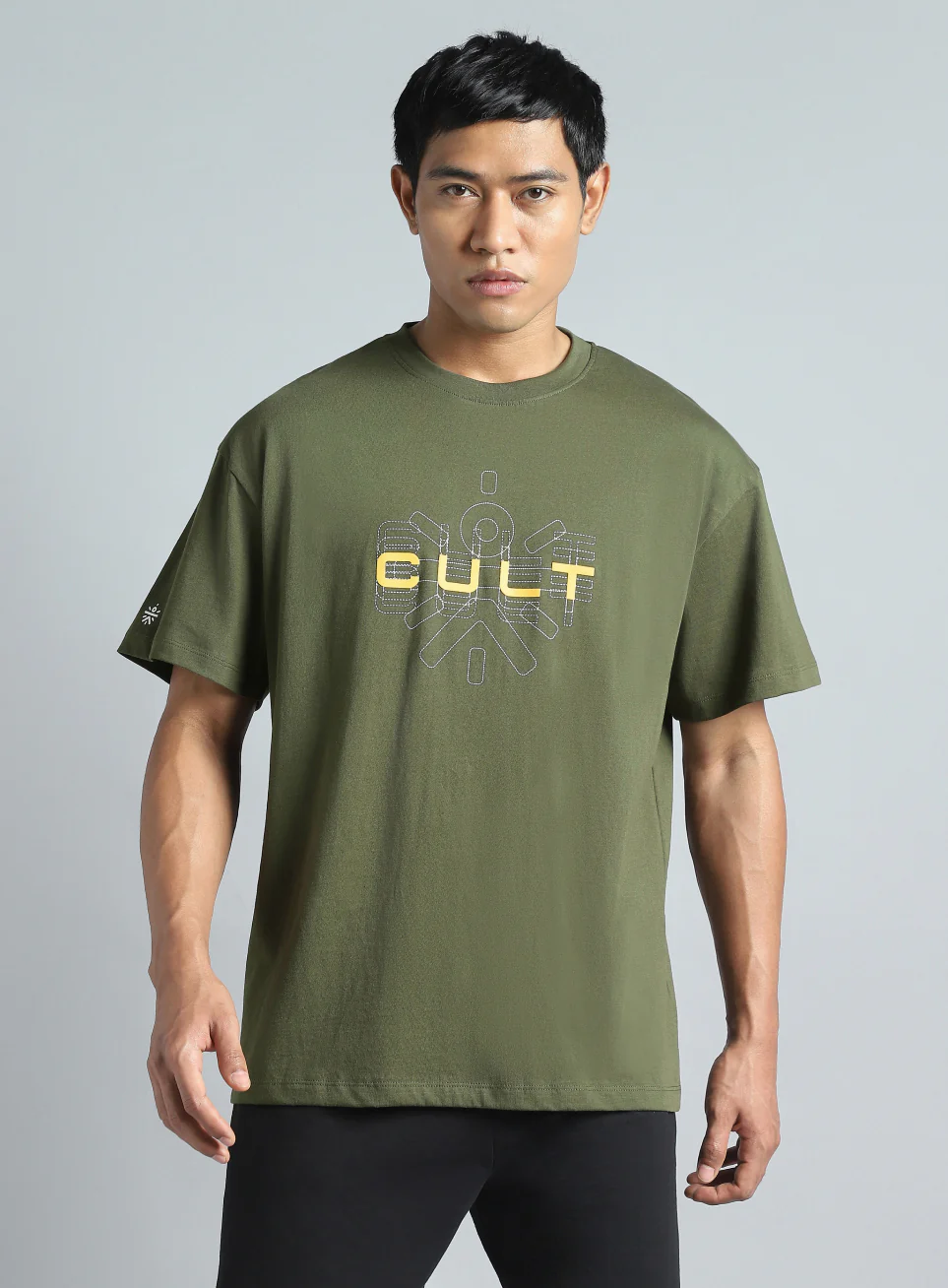 Men's Olive Cult Brand Carrier Graphic T-shirt - Image 4