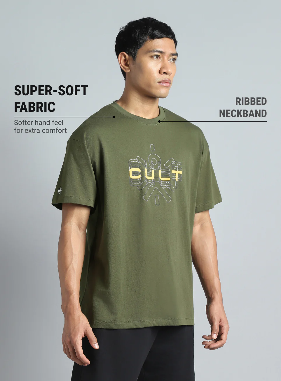 Men's Olive Cult Brand Carrier Graphic T-shirt - Image 5