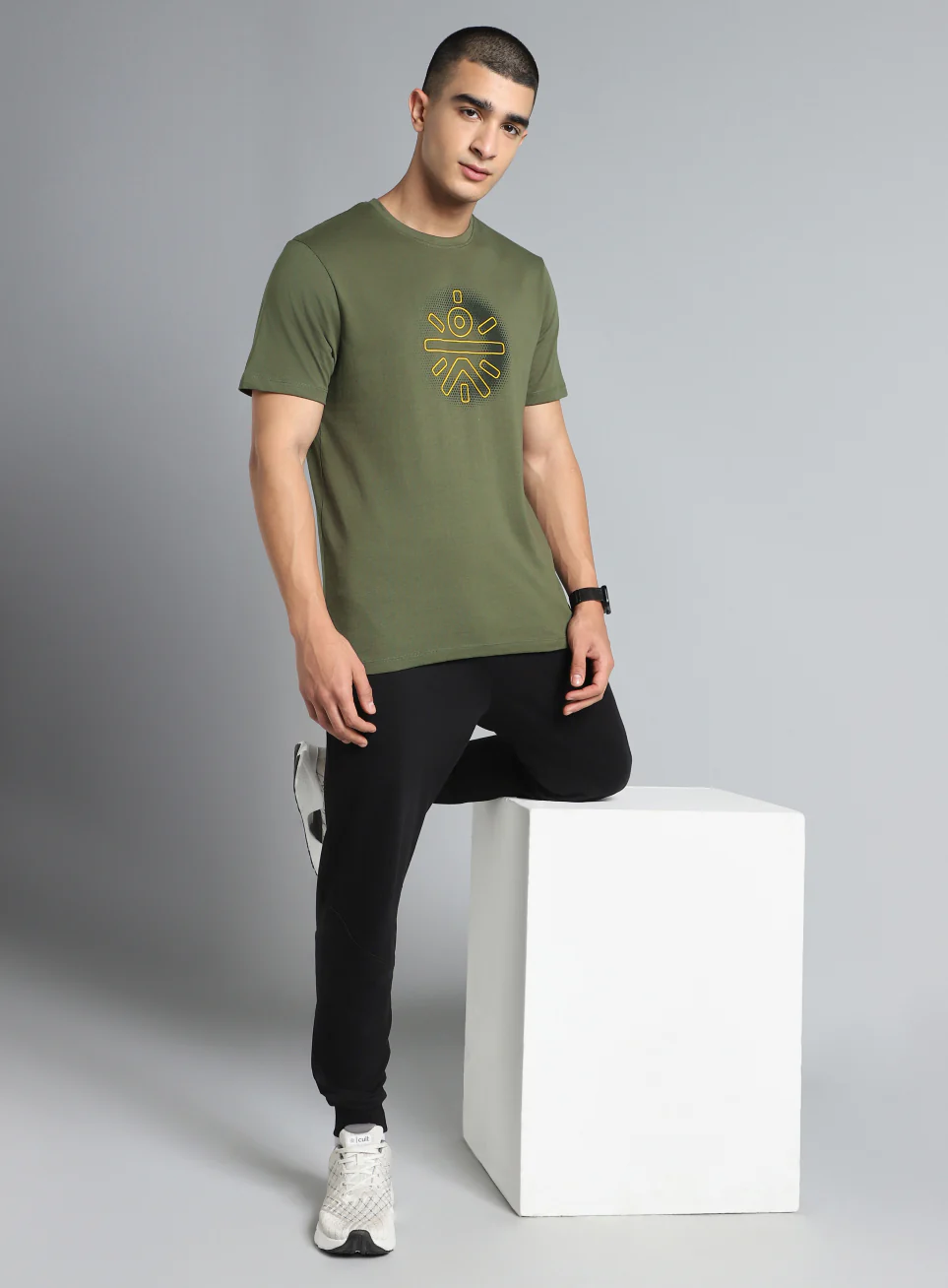 Men's Olive Cult Brand Carrier Graphic T-shirt - Image 3