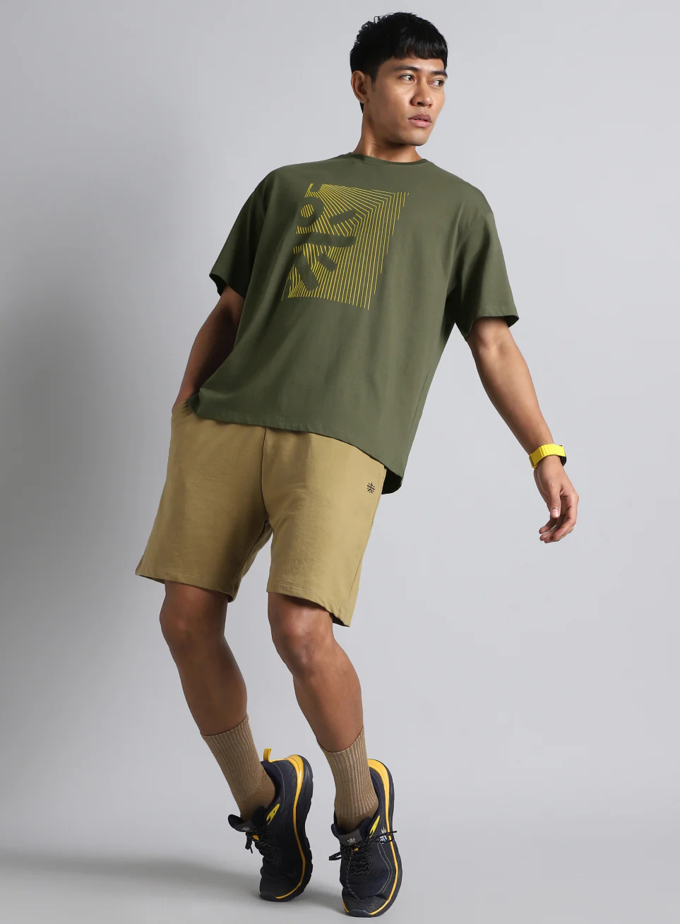 Men's Olive Cult Branding Graphic T-shirt - Image 2