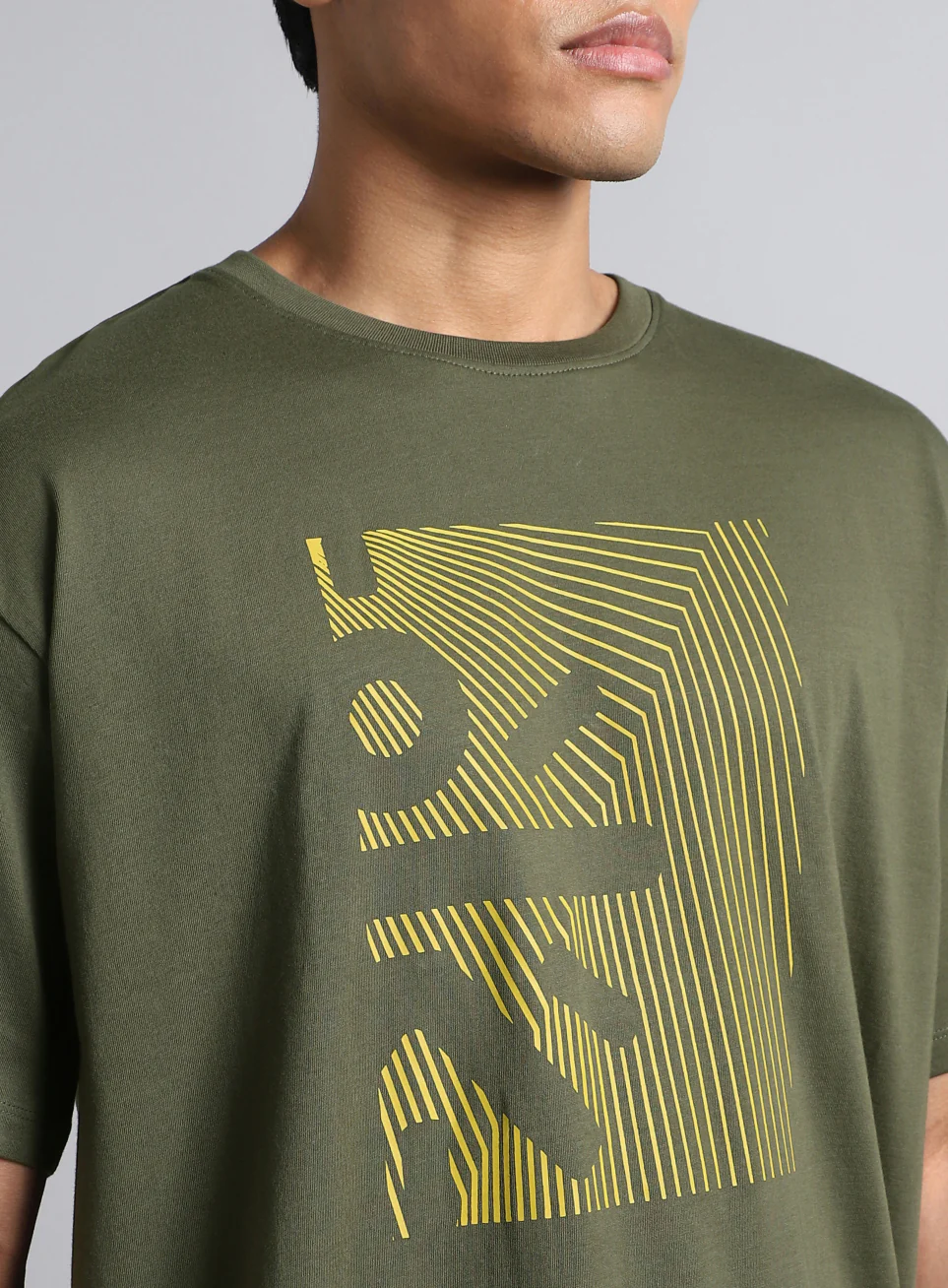 Men's Olive Cult Branding Graphic T-shirt - Image 7