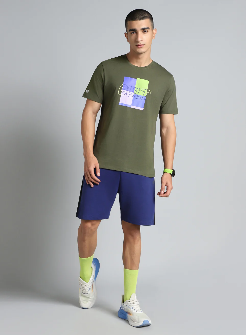 Men's Olive Cult Graphic T-shirt - Image 3