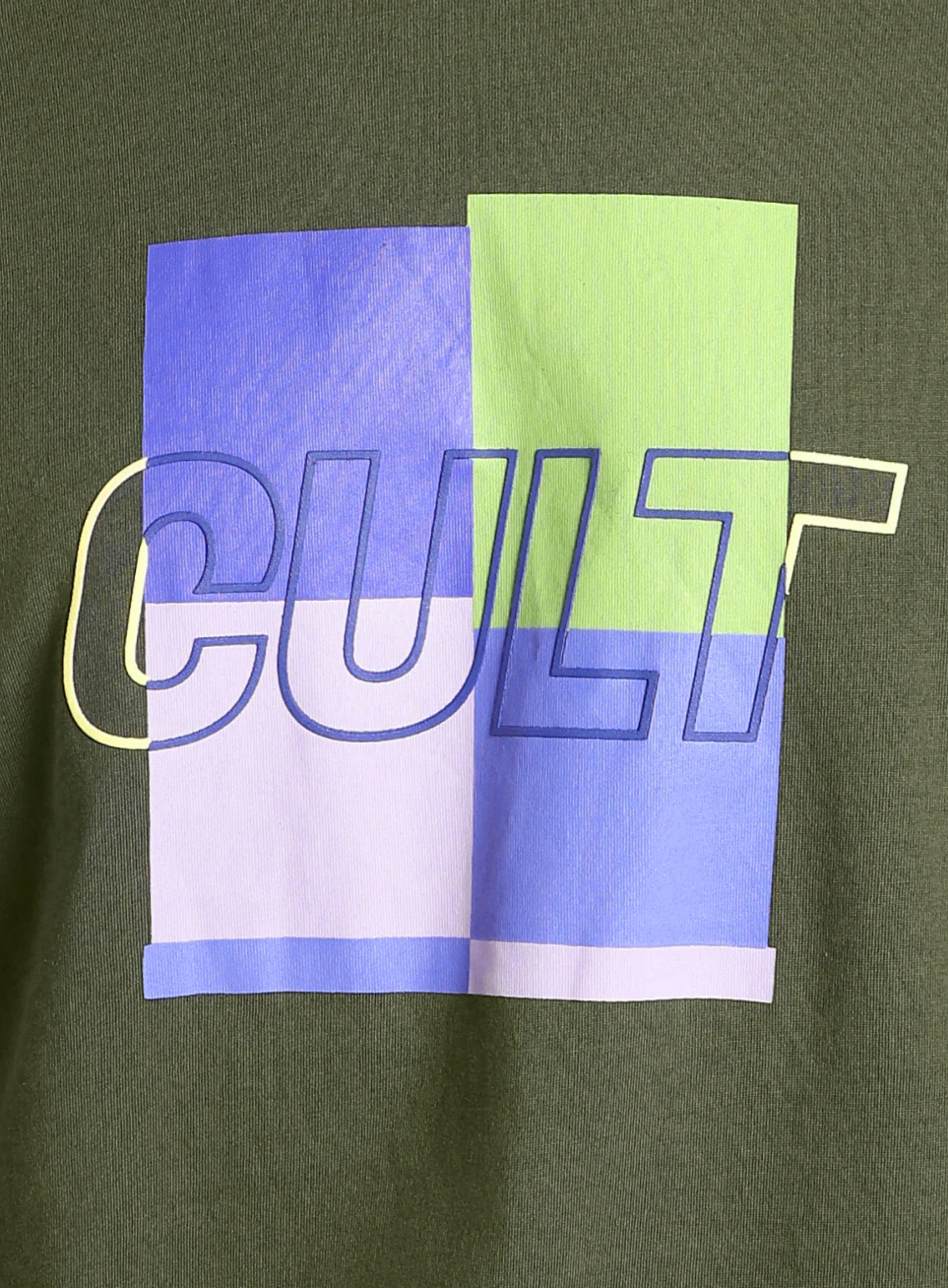 Men's Olive Cult Graphic T-shirt - Image 9