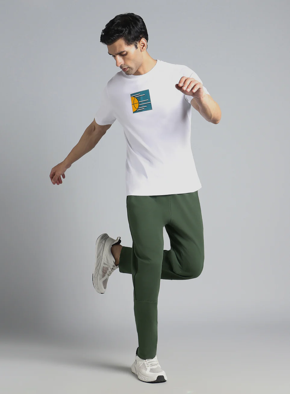 Men's Olive Dance Brand Carrier Trackpants - Image 2