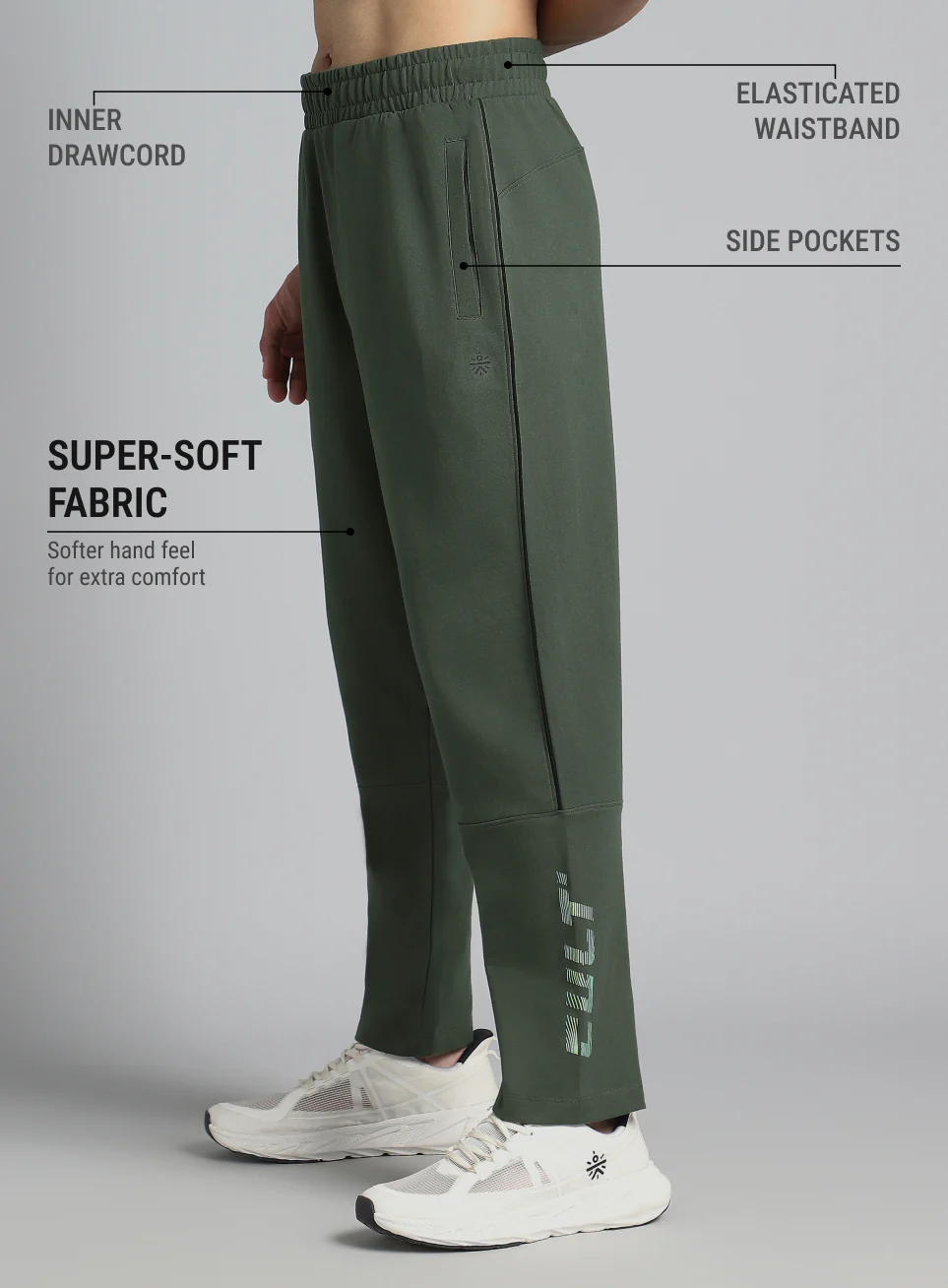 Men's Olive Dance Brand Carrier Trackpants - Image 5