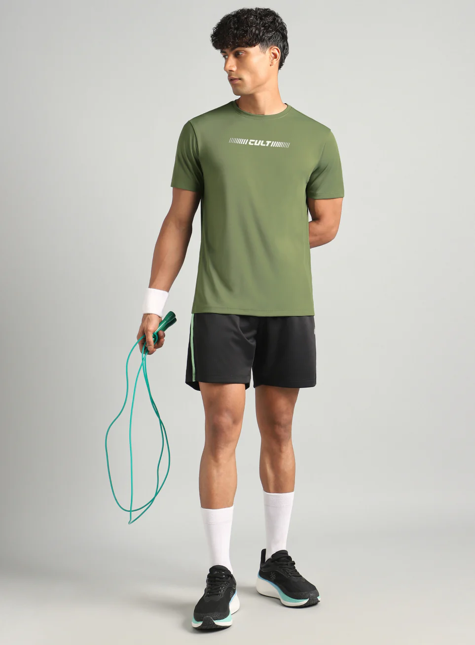 Men's Olive Everyday Performance T-shirt - Image 3