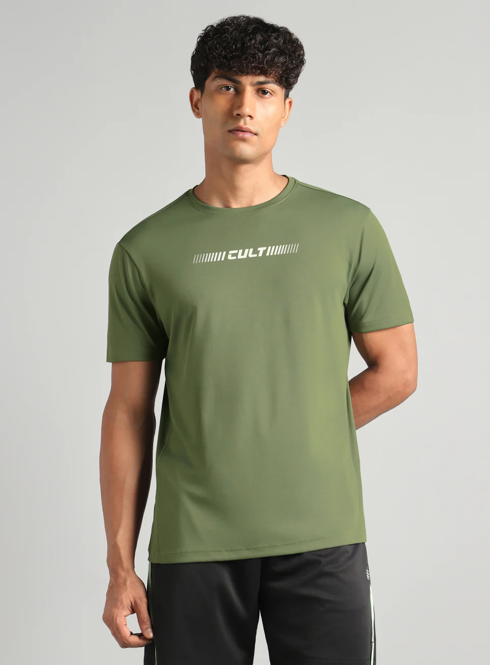 Men's Olive Everyday Performance T-shirt - Image 4