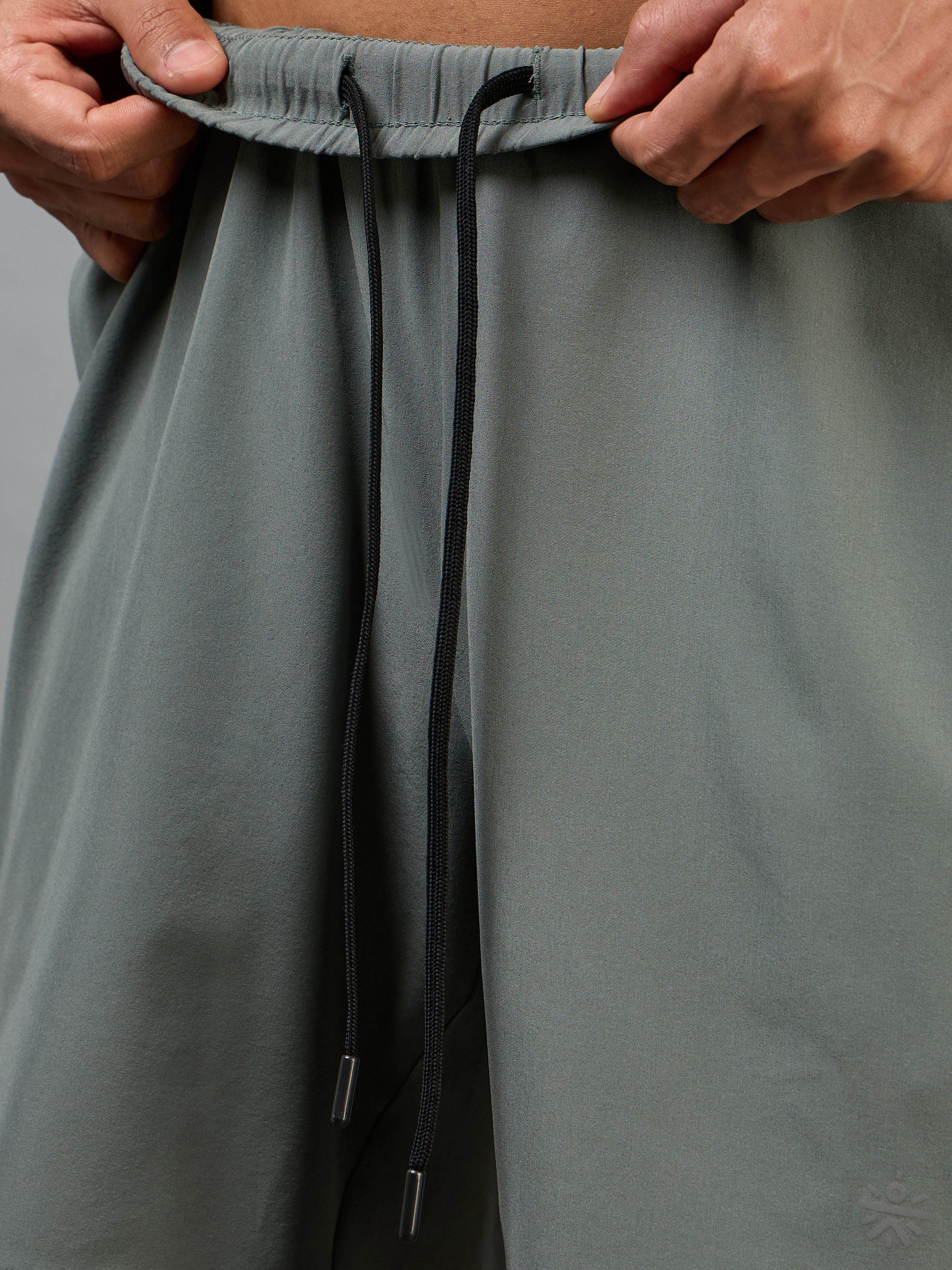 Men's Olive Iconic Running Shorts - Image 10