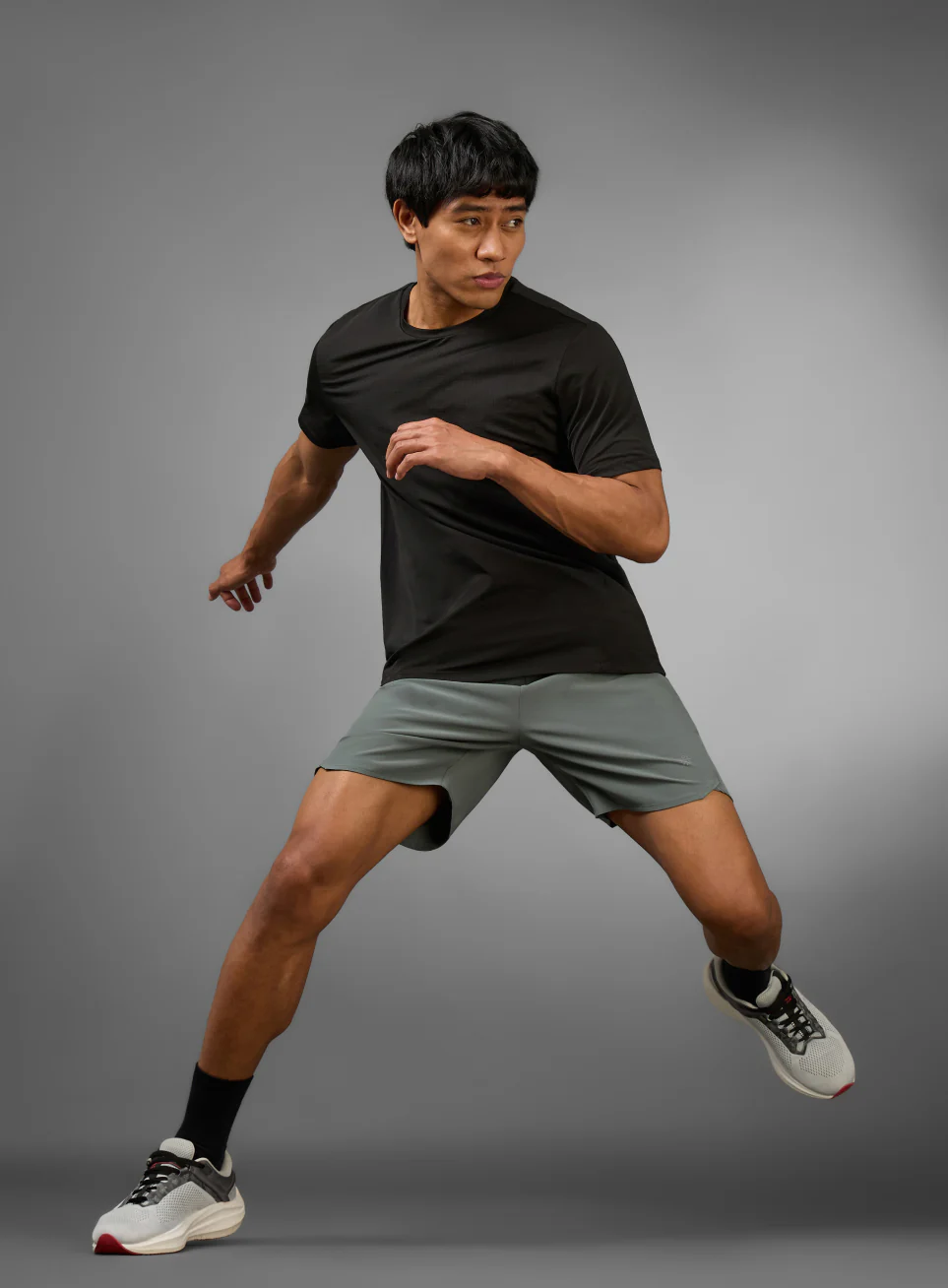 Men's Olive Iconic Running Shorts - Image 2