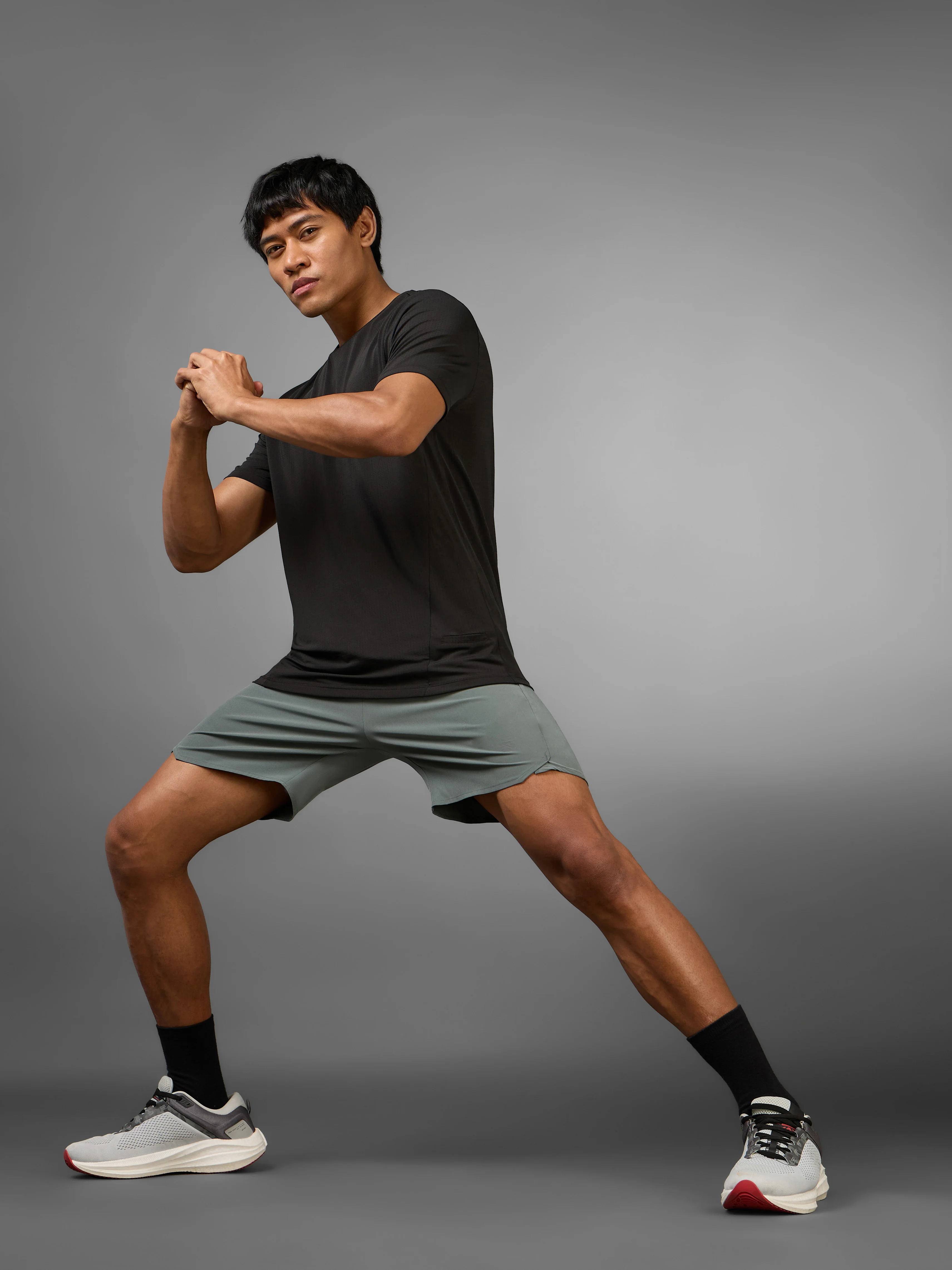 Men's Olive Iconic Running Shorts - Image 3