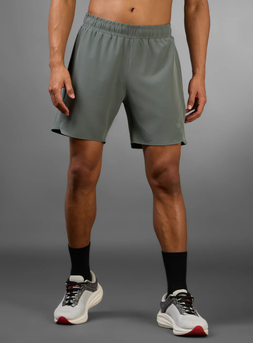 Men's Olive Iconic Running Shorts - Image 4
