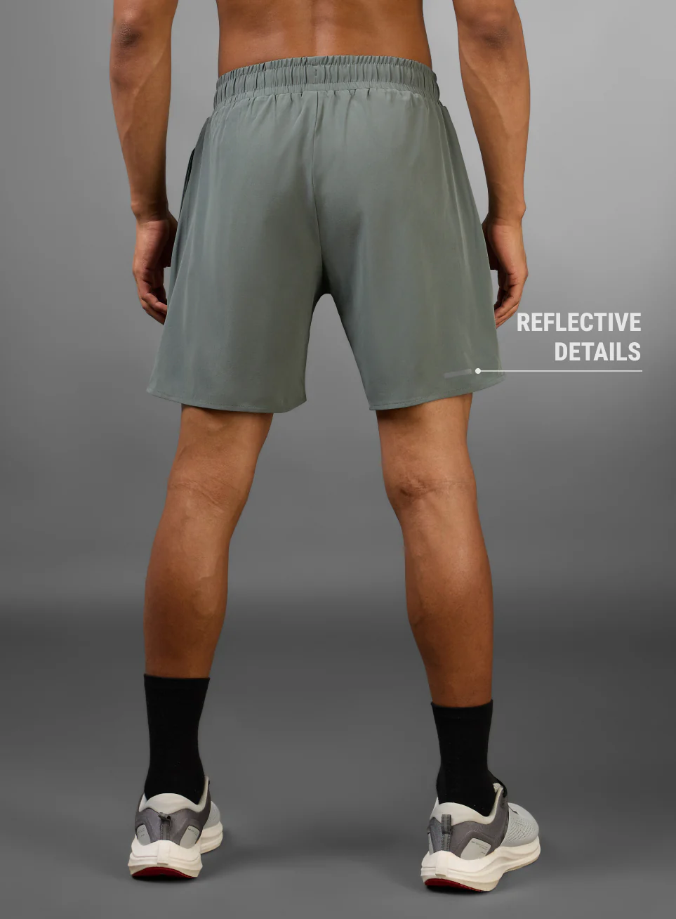 Men's Olive Iconic Running Shorts - Image 6
