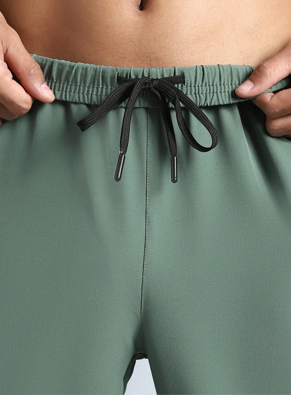 Men's Olive Pace Up Running Trackpants - Image 10