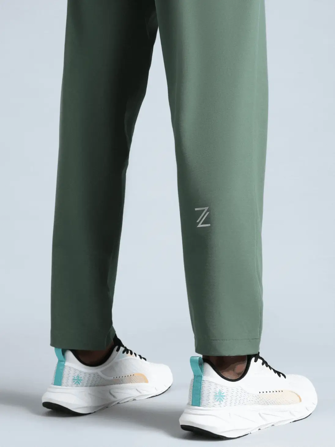 Men's Olive Pace Up Running Trackpants - Image 9