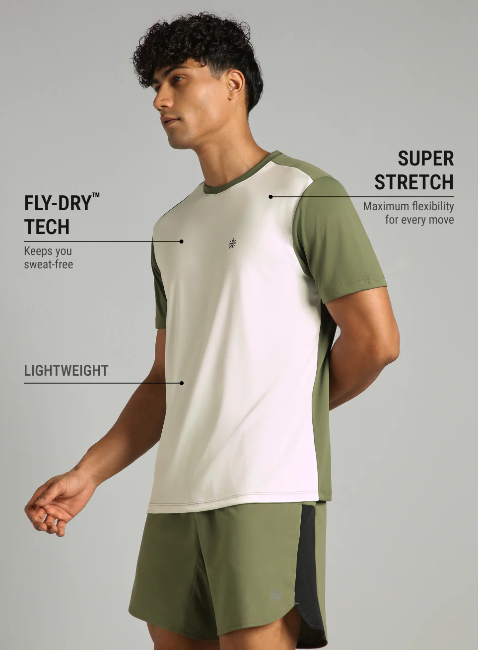 Men's Olive Play Big FLY-DRY™T-shirt - Image 5