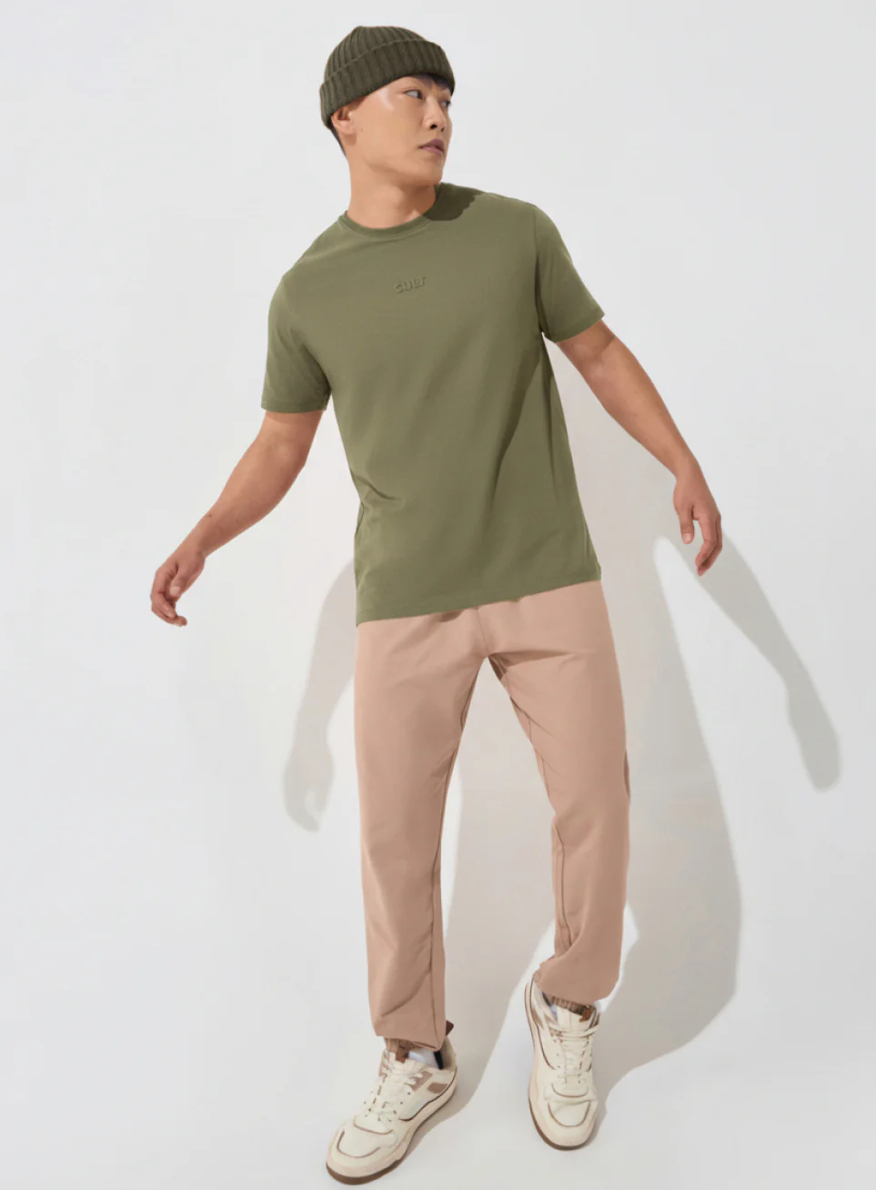 Men's Olive Soft Form Classic T-shirt - Image 2