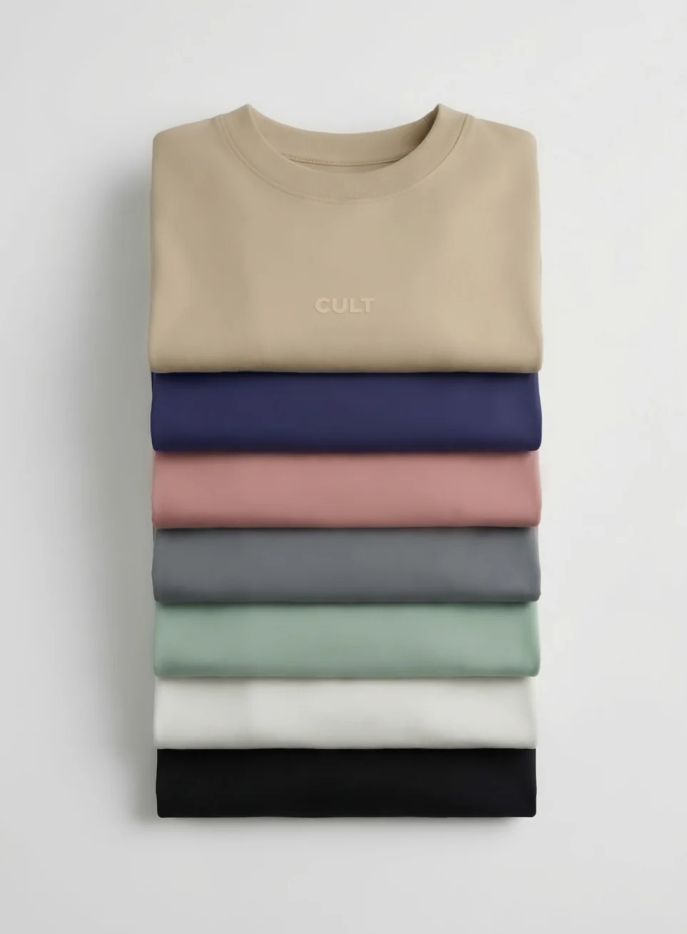 Men's Olive Soft Form Oversized T-shirt - Image 9