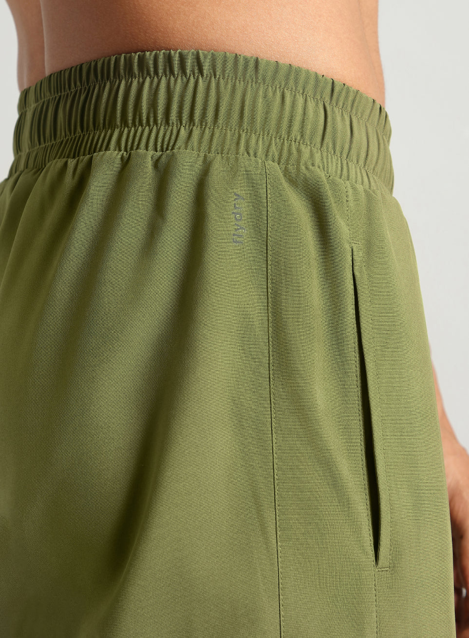 Men's Olive Straight Fit Power Pop Trackpants - Image 9
