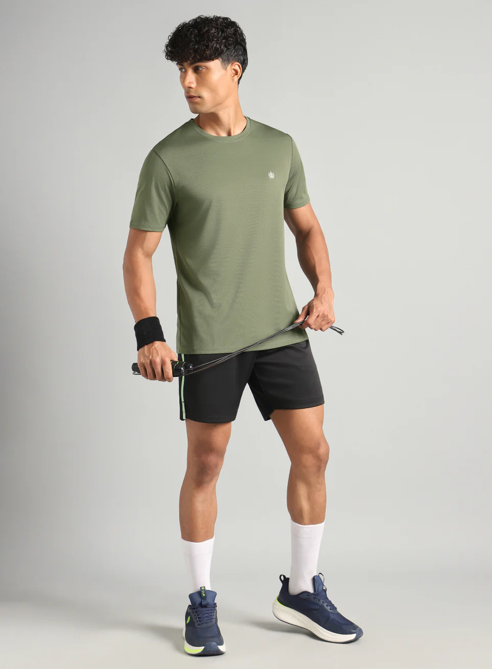 Men's Olive Train All FLY-DRY T-Shirt - Image 2
