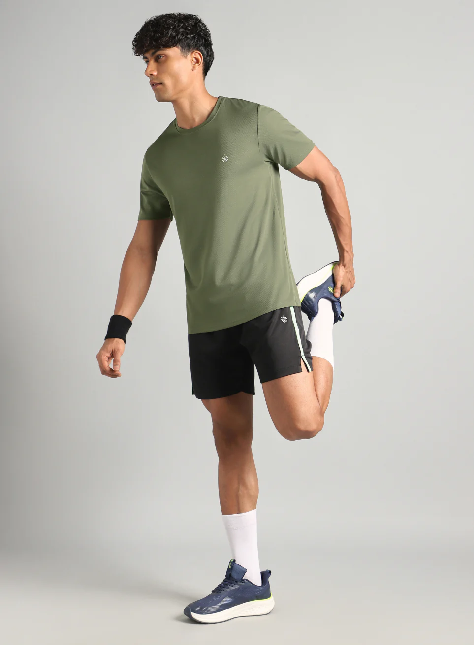 Men's Olive Train All FLY-DRY T-Shirt - Image 3