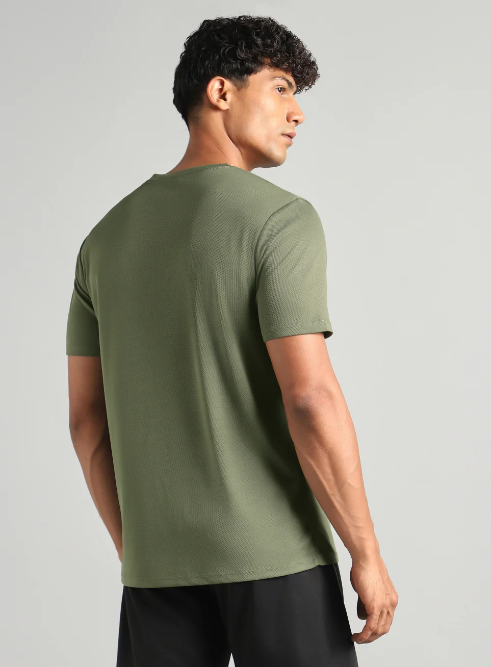Men's Olive Train All FLY-DRY T-Shirt - Image 6