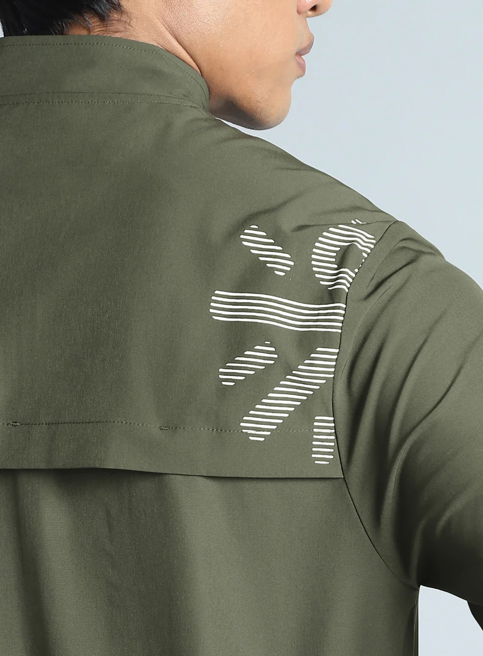 Men's Olive Train in Workout Jacket - Image 10