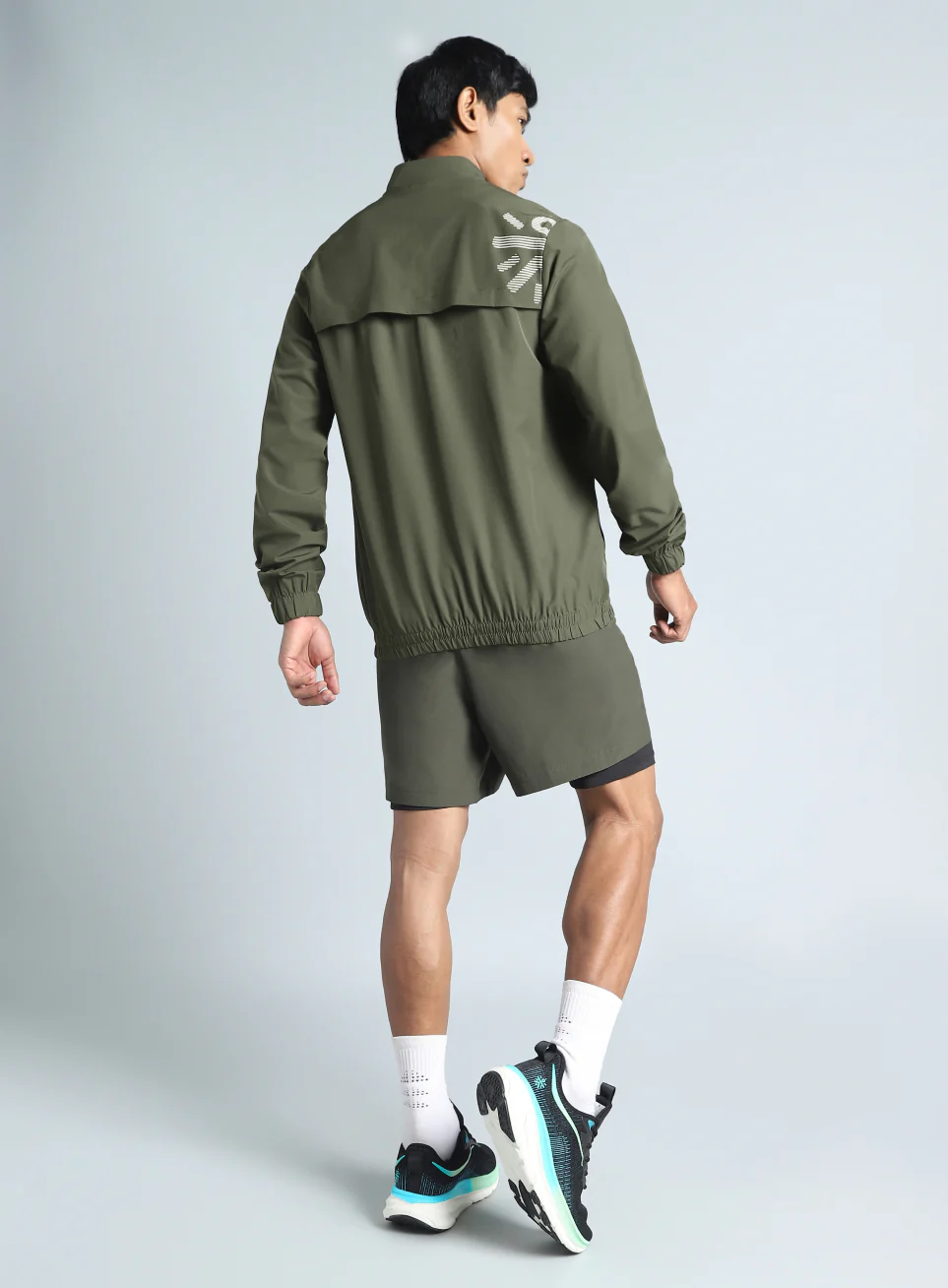 Men's Olive Train in Workout Jacket - Image 3