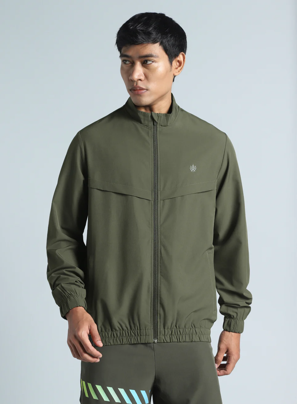 Men's Olive Train in Workout Jacket - Image 4