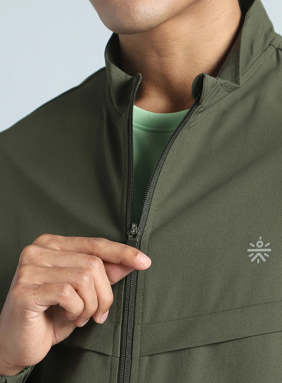 Men's Olive Train in Workout Jacket - Image 7