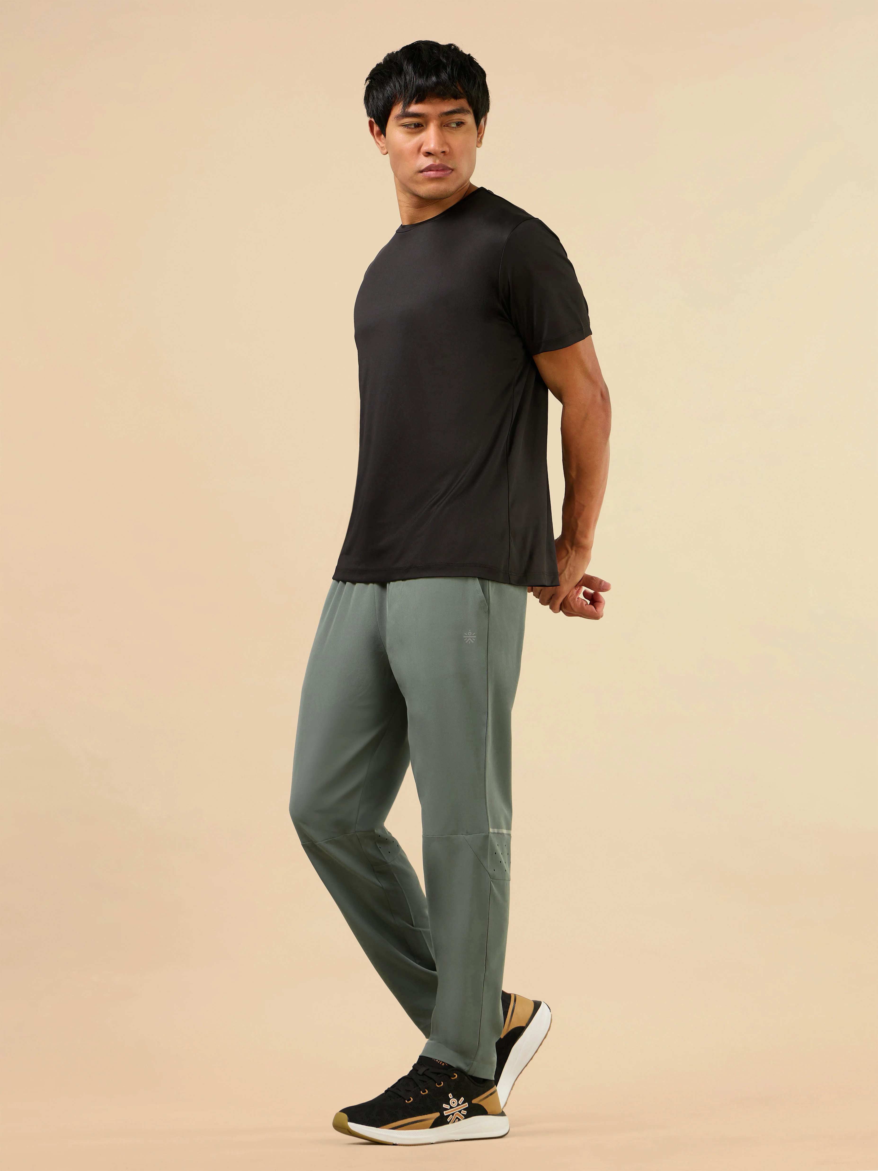 Men's Olive Train Out Premium Trackpants - Image 2