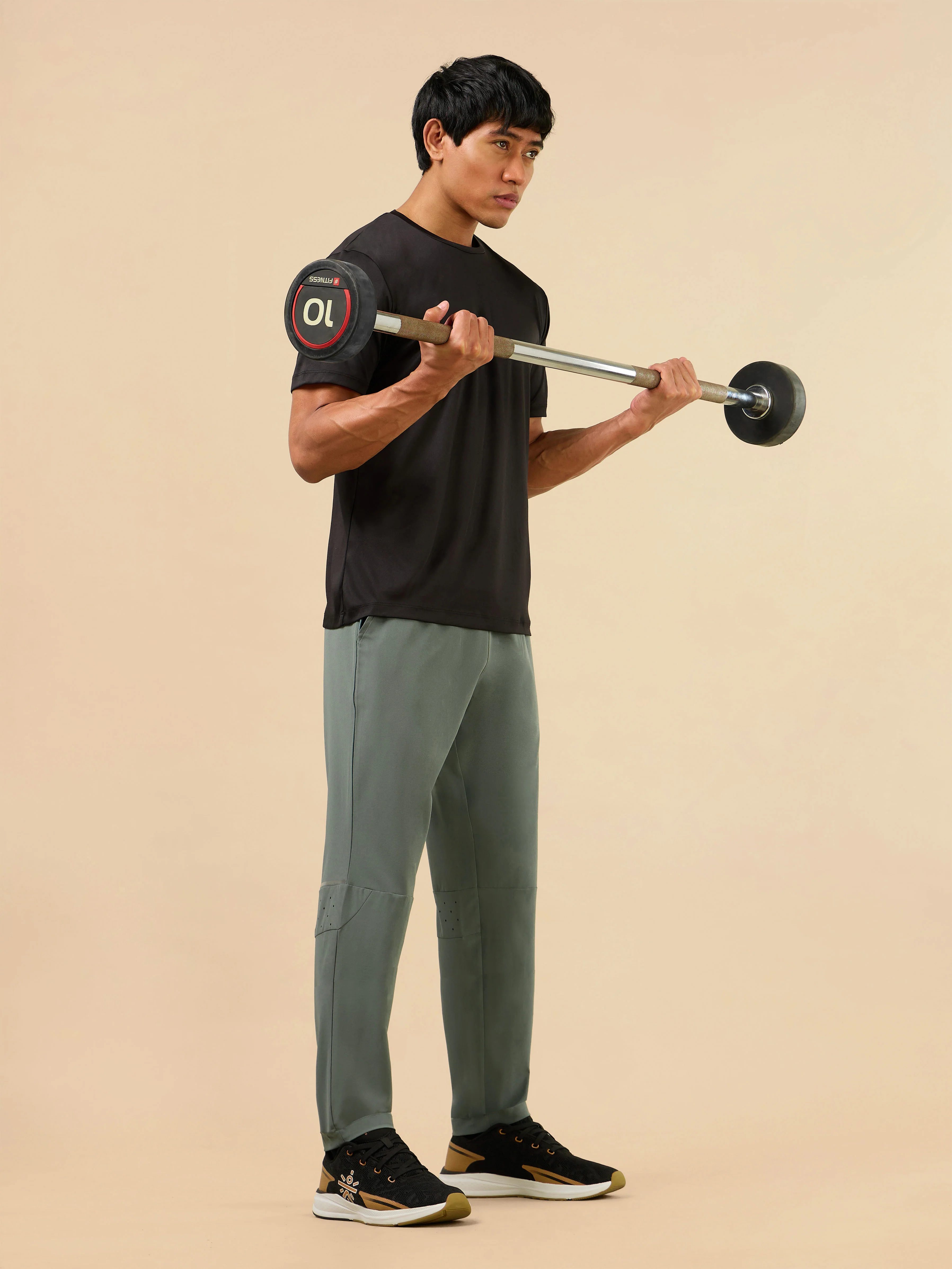 Men's Olive Train Out Premium Trackpants - Image 3