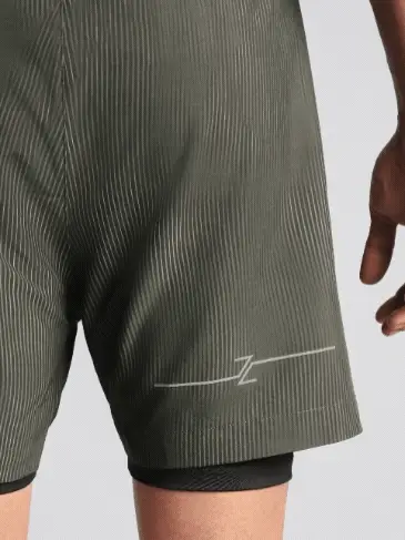 Men's Olive Urban Camo Run Built-in Shorts - Image 9