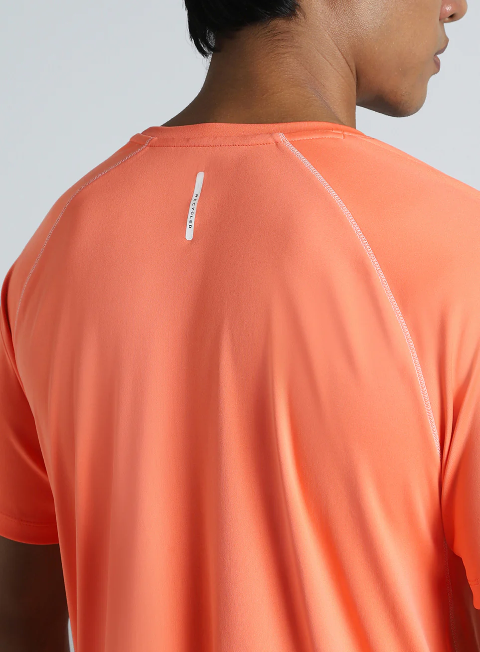 Men's Orange Cult Branded Recycled Poly Performance T-shirt - Image 8