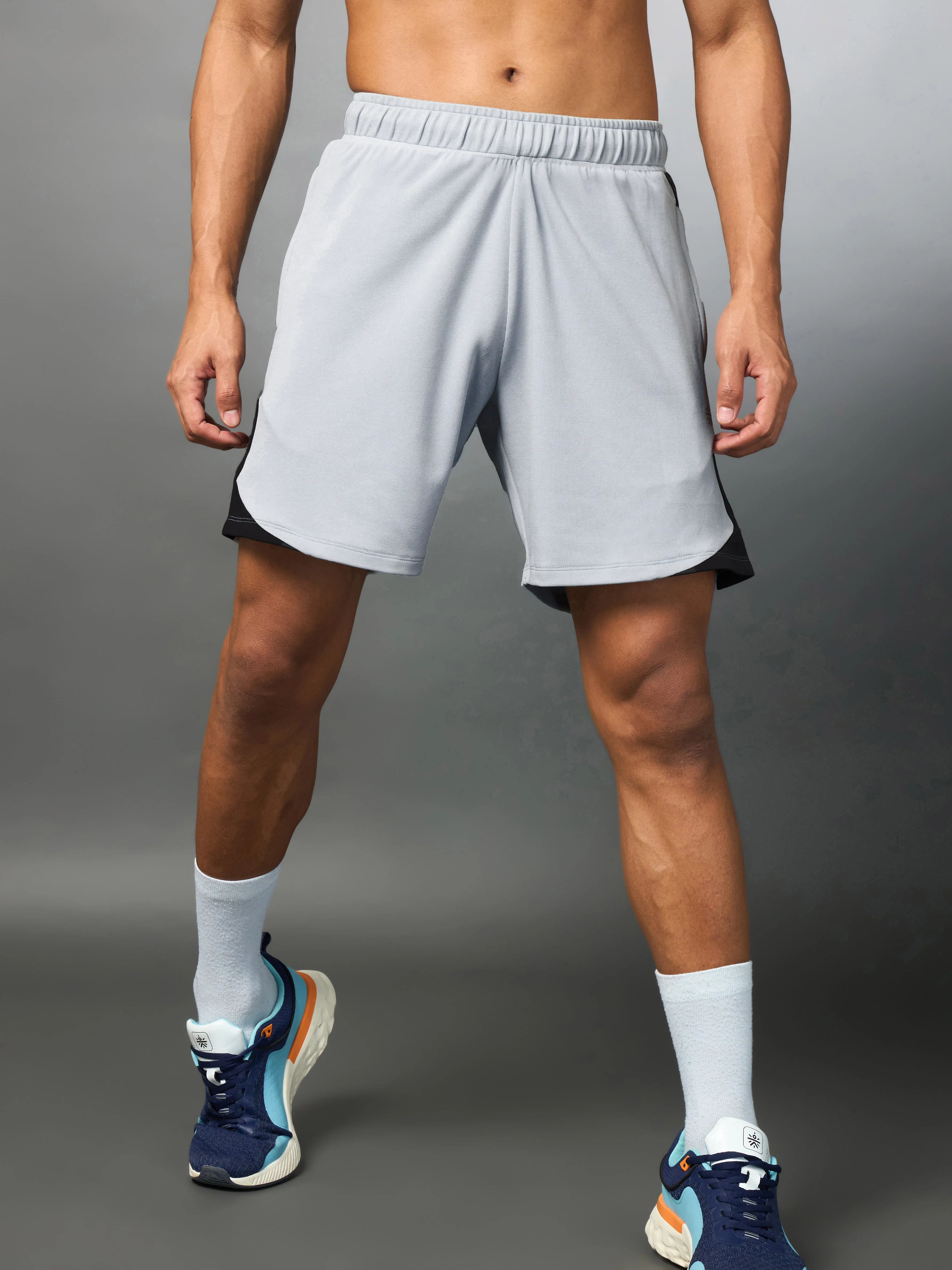 Men's Pace Up Lt. Grey Running Shorts - Image 4