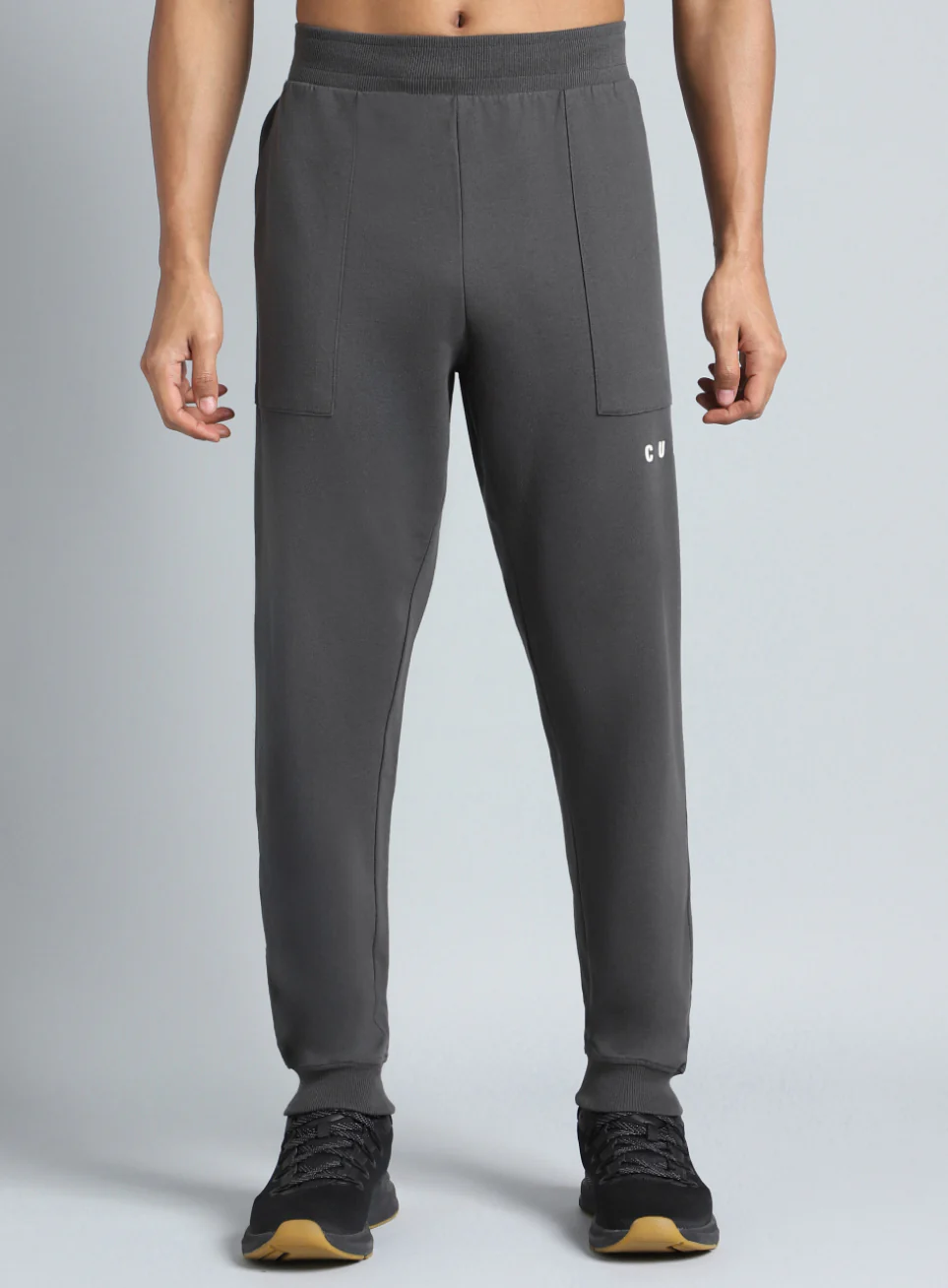 Men's Play On Dark Grey Reverse Pocket Joggers - Image 4
