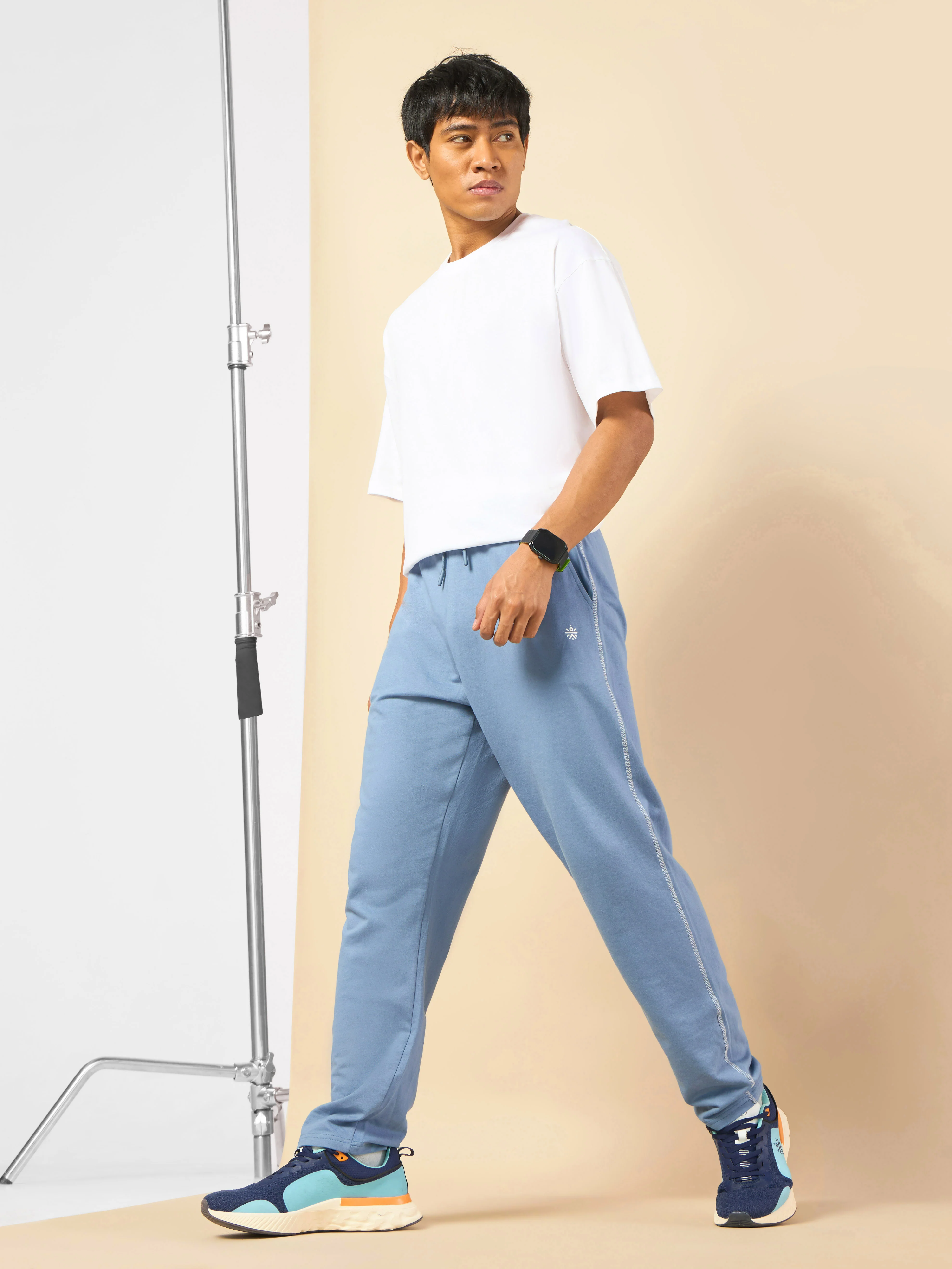 Men's Play Series Blue Trackpants - Image 2