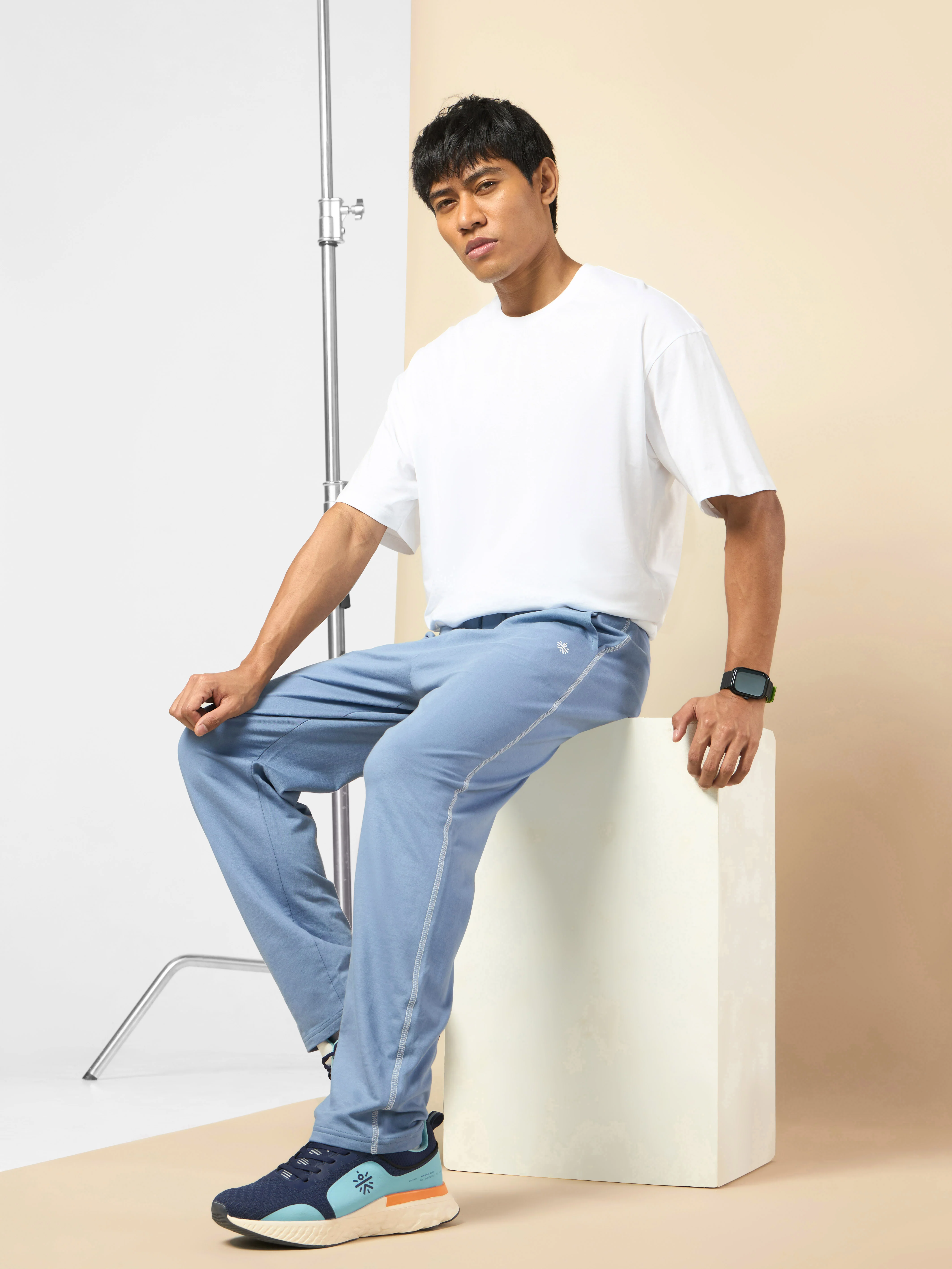 Men's Play Series Blue Trackpants - Image 3