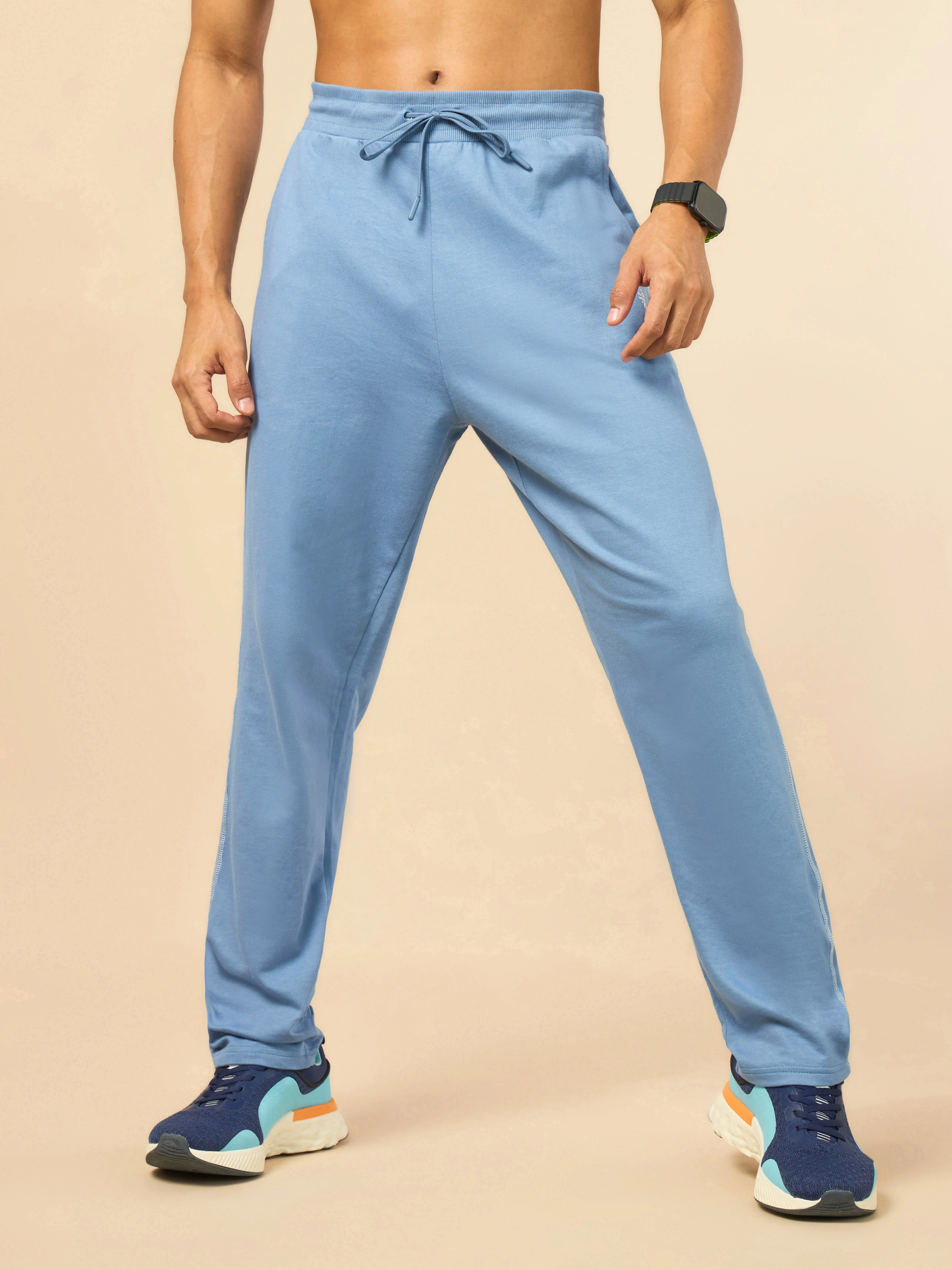 Men's Play Series Blue Trackpants - Image 4
