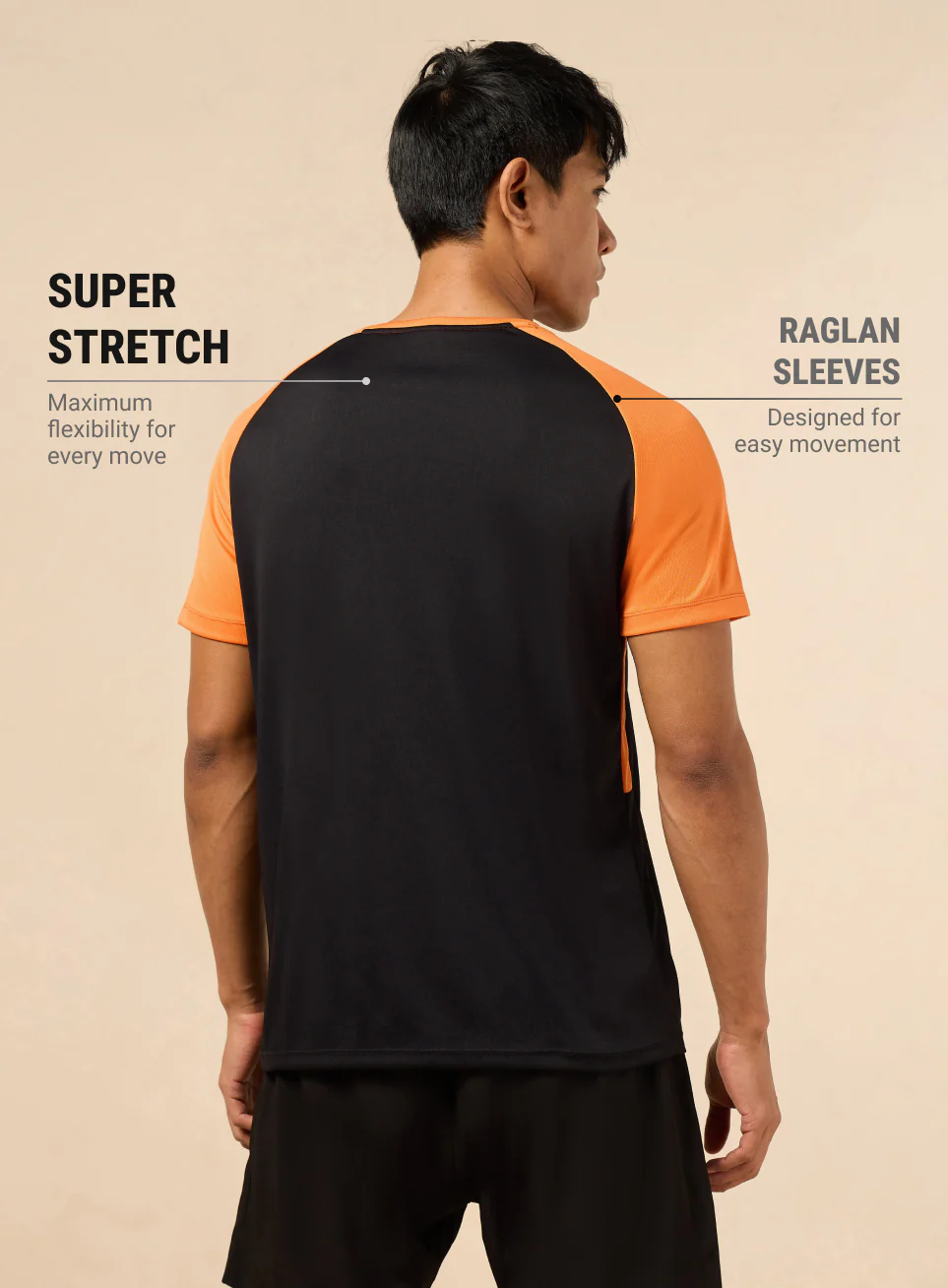 Men's Power Up Black Training T-shirt - Image 6