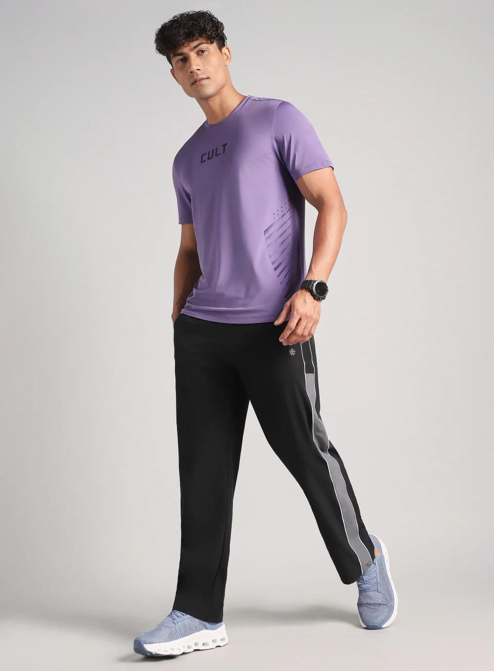 Men's Purple Contour Vent Training T-Shirt - Image 3