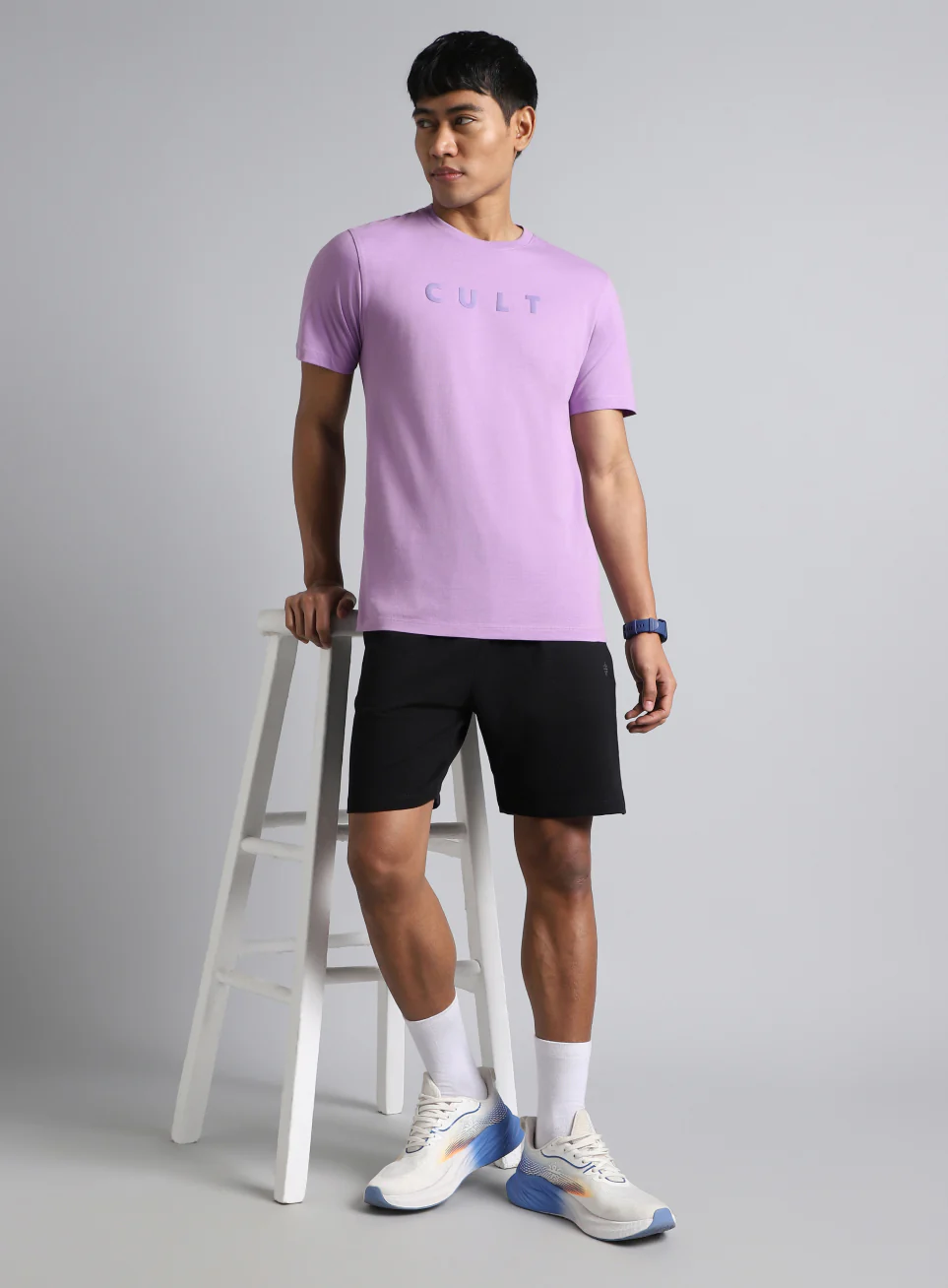 Men's Purple Cult Graphic T-shirt - Image 3