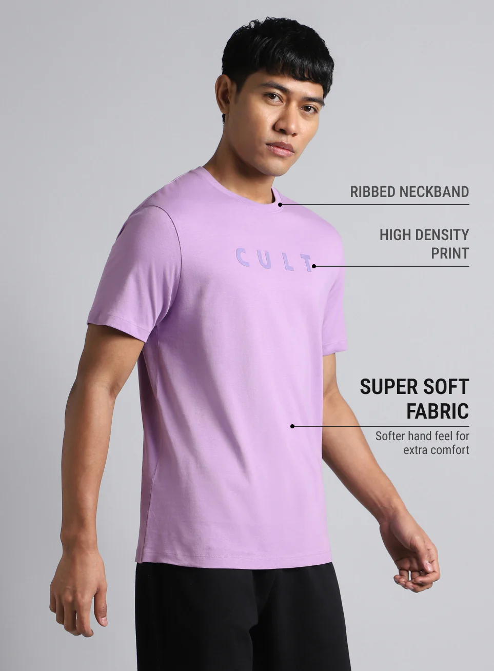 Men's Purple Cult Graphic T-shirt - Image 5