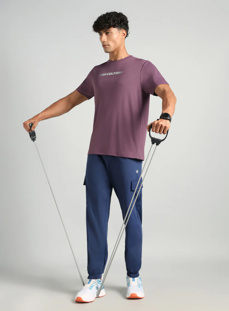 Men's Purple Everyday Performance T-shirt - Image 2